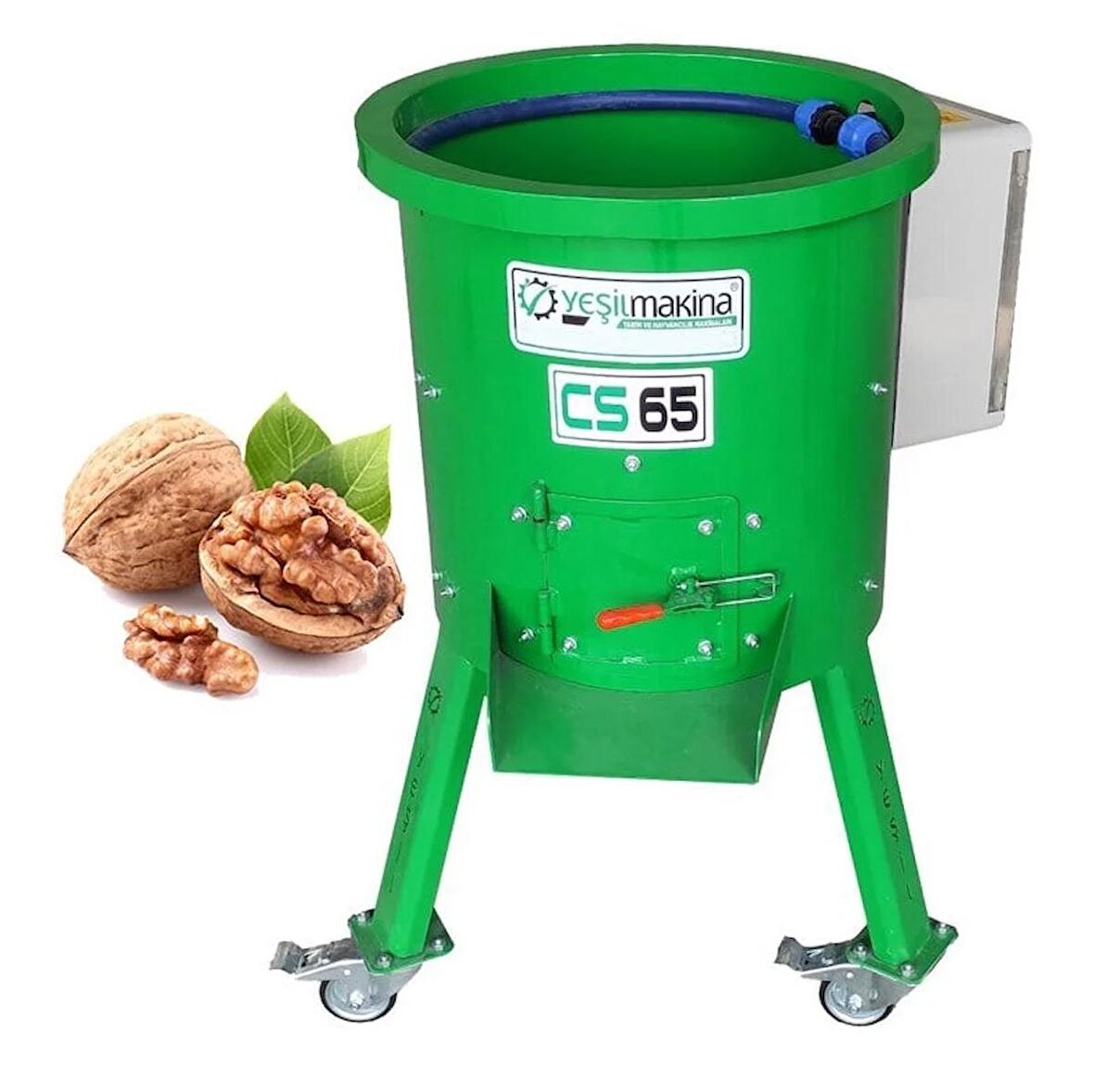 Yeşil Cs65D Devir Ayarlı Ceviz Soyma Makinesi 35Kg/65Lt 220V