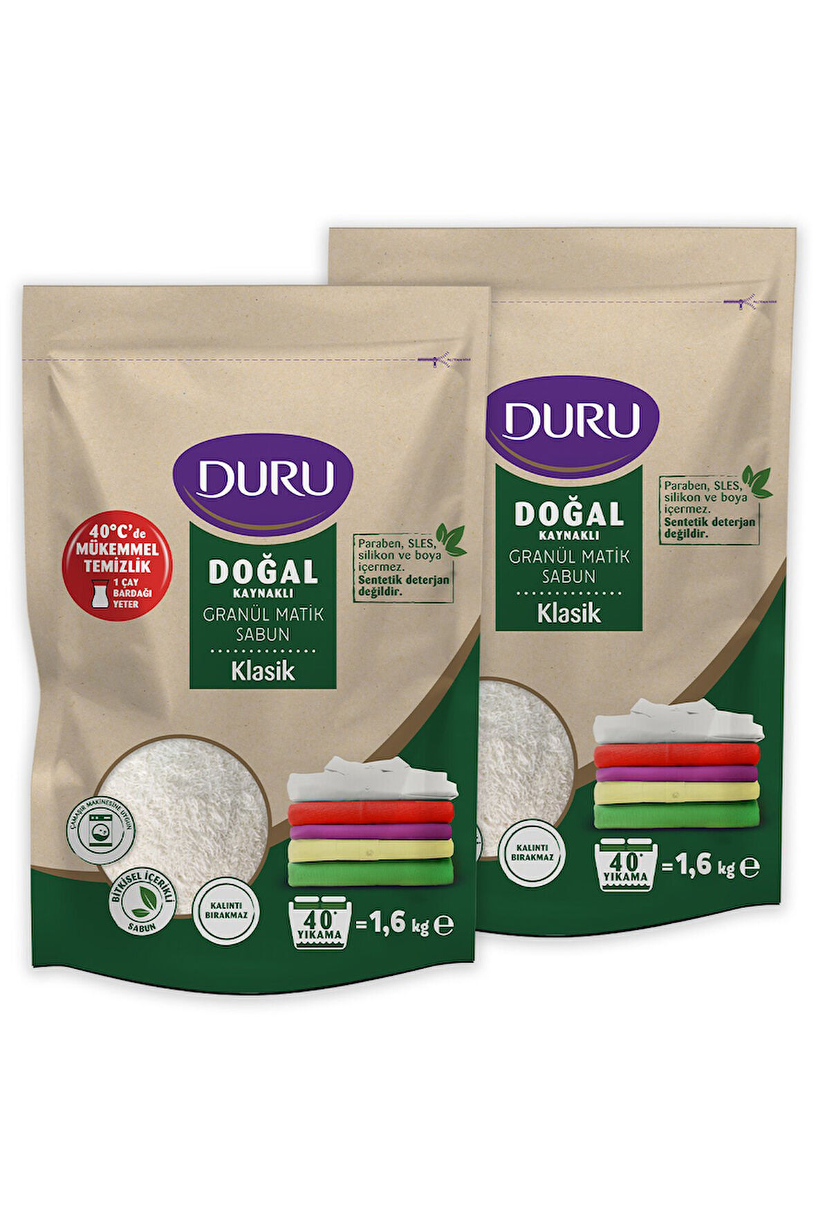 Duru Granül Matik Sabun Klasik 2x1,6kg