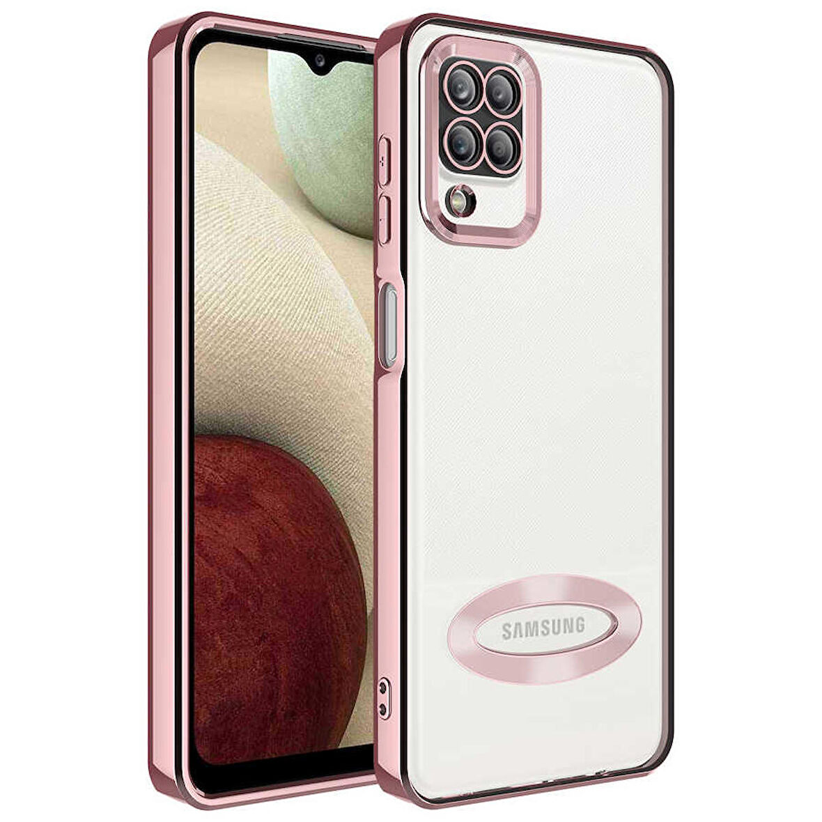 Smcase Samsung Galaxy M12 Kılıf Kamera Korumalı Omega Lazer Silikon