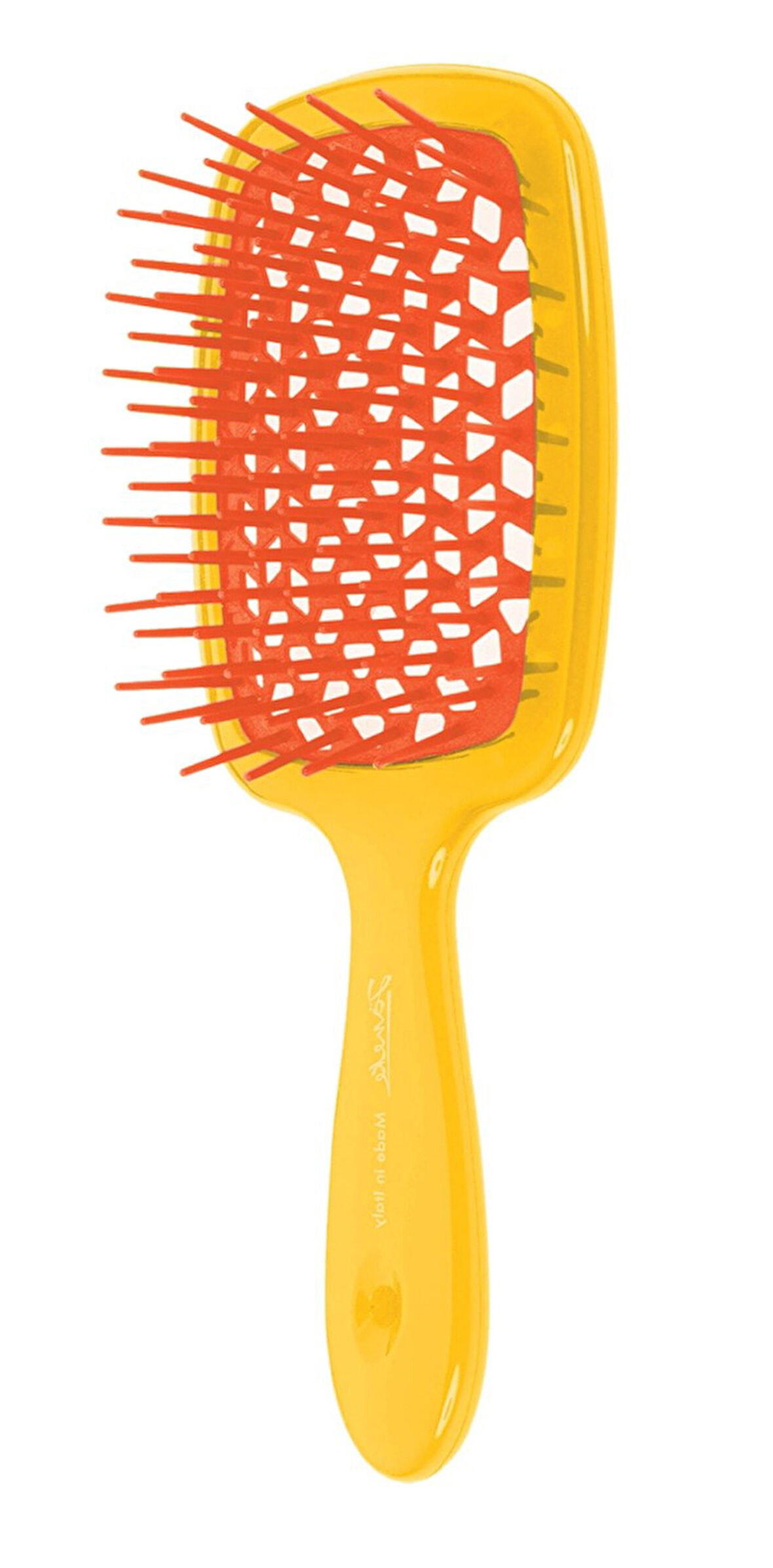 Janeke Superbrush Sarı Turuncu Saç Fırçası