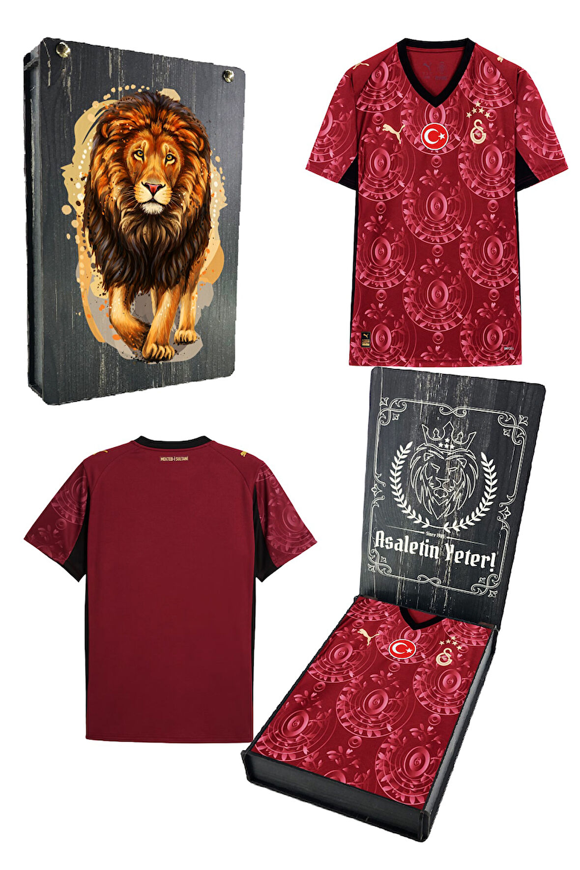 GALATASARAY 25/26 Erkek Alternatif Forması  UV Ahşap Hediyelik Kutu