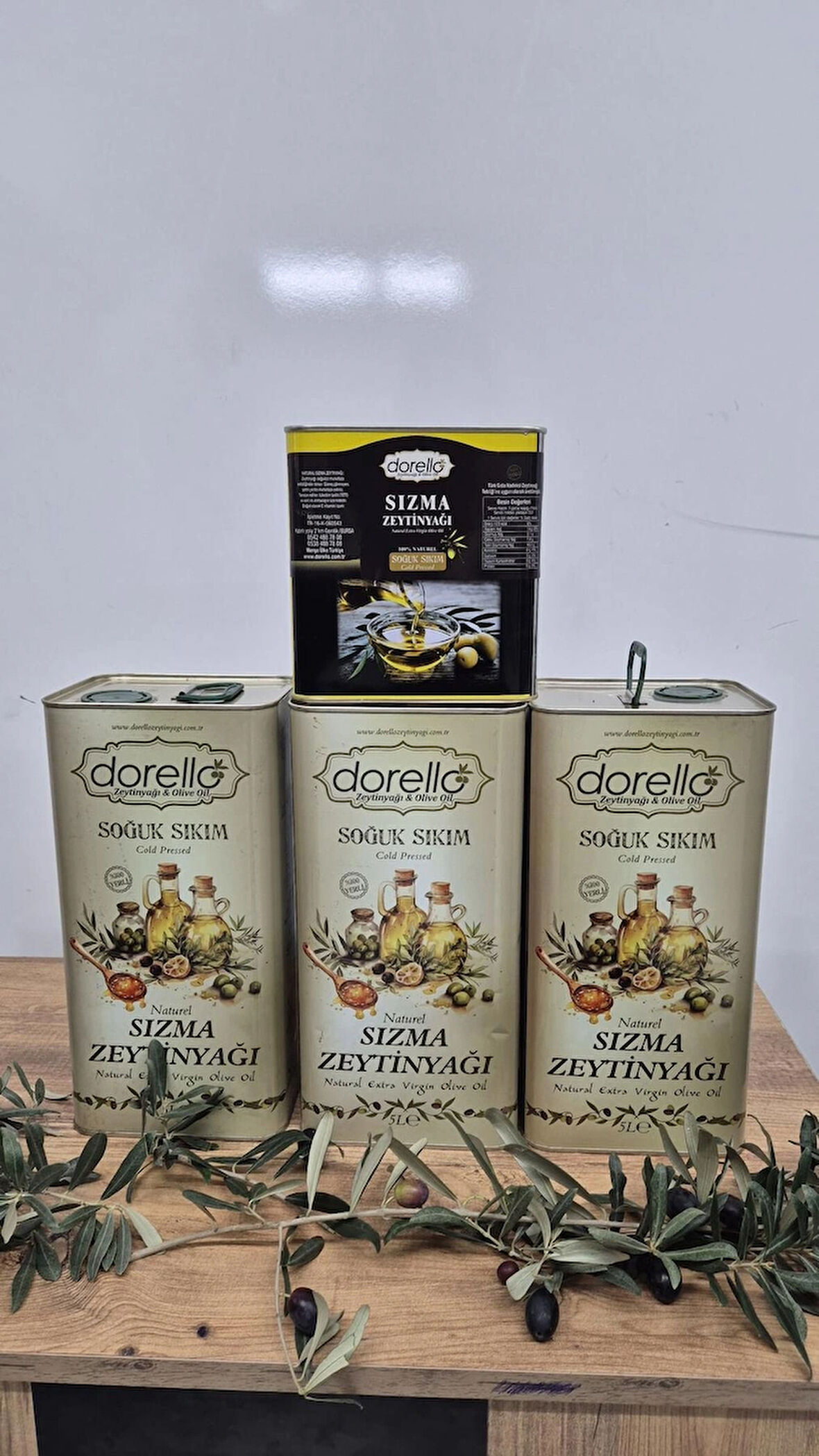 Dorello Naturel Sızma Zeytinyağı Teneke  16Lt
