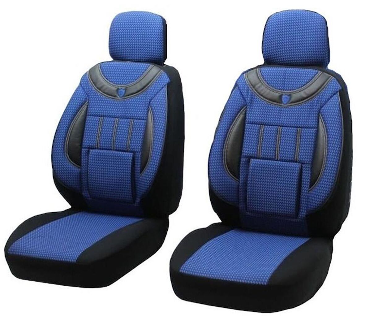 Fiat palio Panelvan Uyumlu 1+1 Koltuk Kılıfı - MAVİ - SİYAH