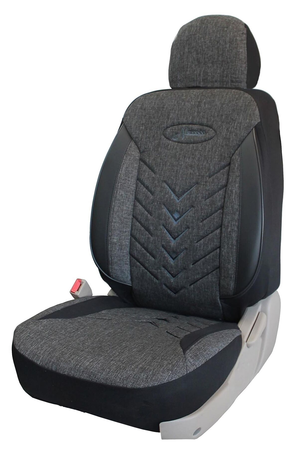 Fiat Fiorino Uyumlu Keten Kumaş Oto Koltuk Kılıfı - FÜME-SİYAH