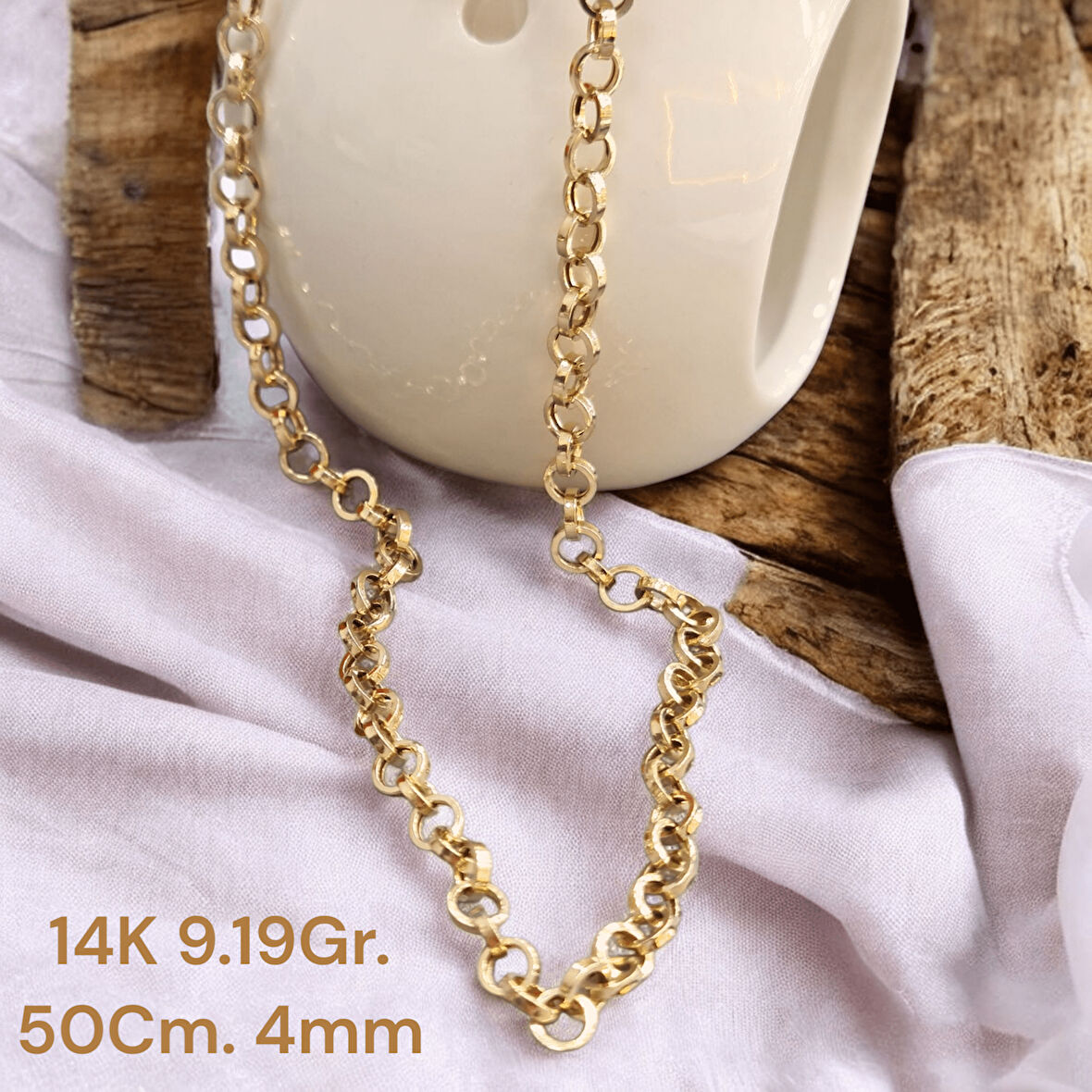 14AYAR 9.19GRAM ALTIN İTALYAN ZİNCİR