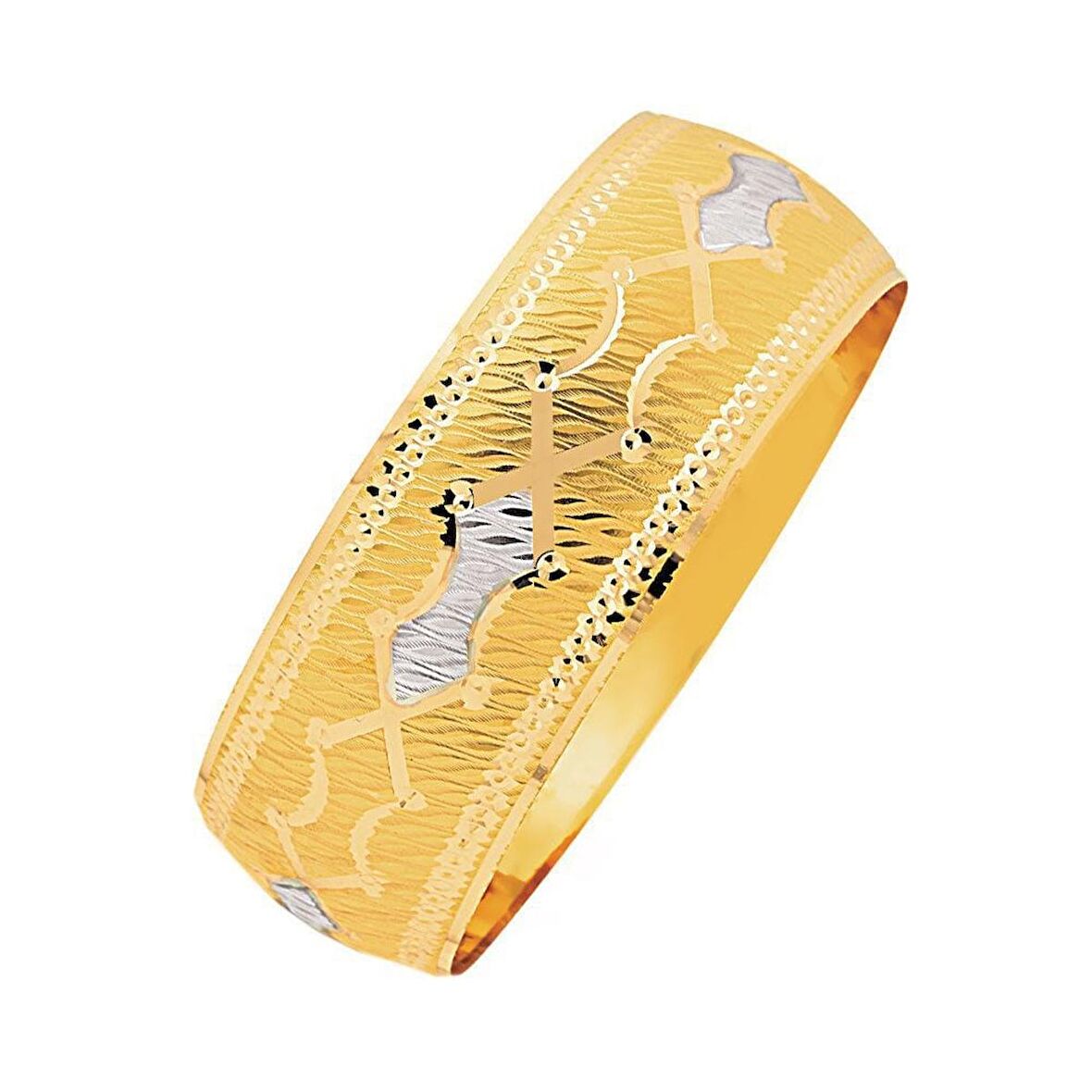 Bilezikhane 14 Ayar Mega Bilezik 25 Gram Noktalı Model