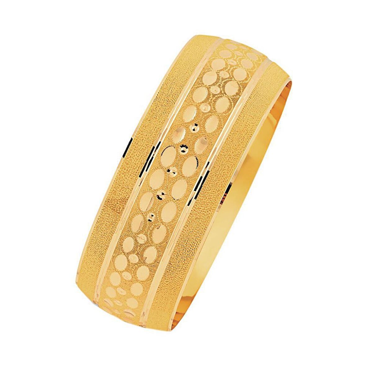 Bilezikhane 14 Ayar Altın Mega Bilezik 25.00 Gram Nil Model