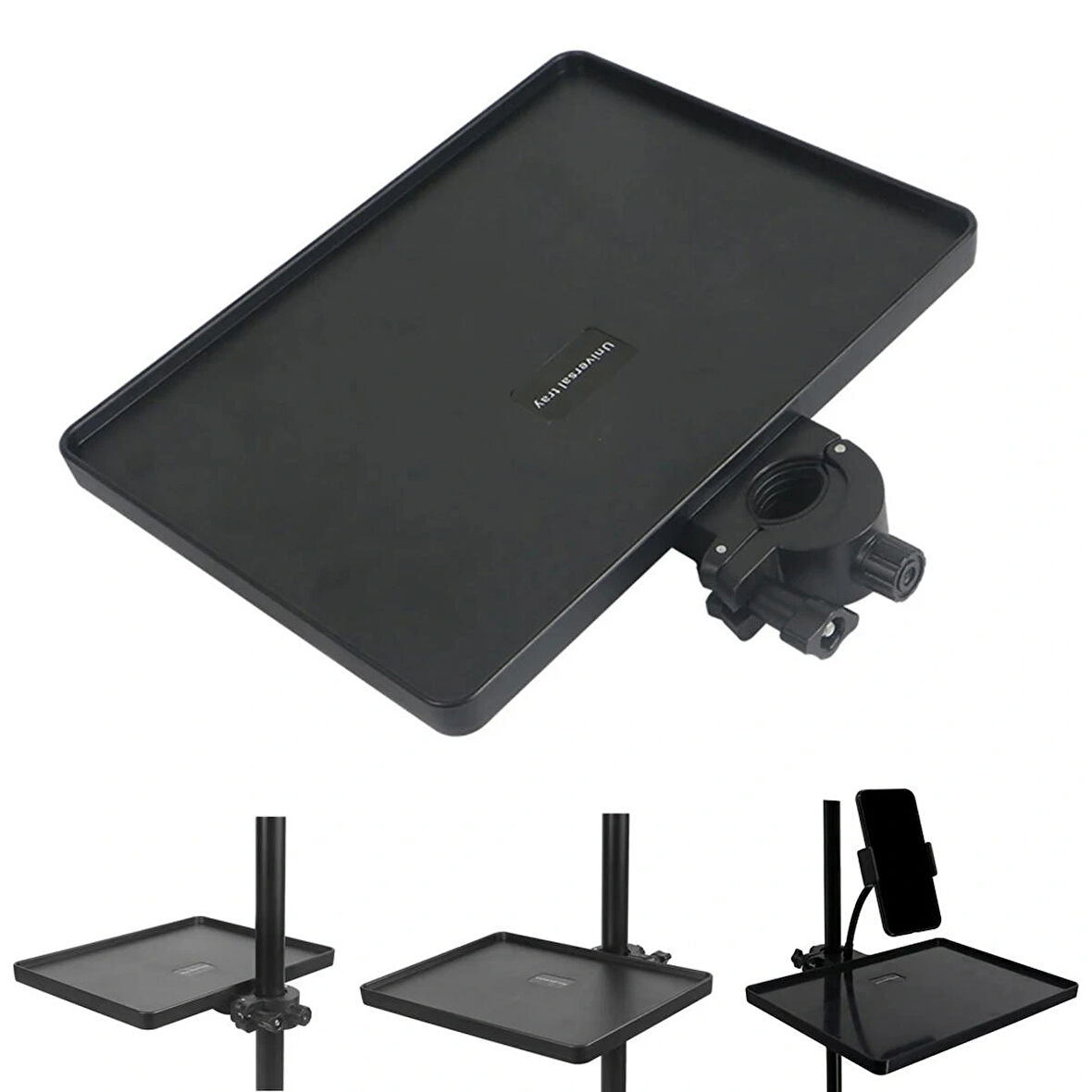 Microcase Tripodlara Monte Universal Sehpa Notebook Mikrofon Kitap vb Malzeme Rafı 270x205mm - AL5289