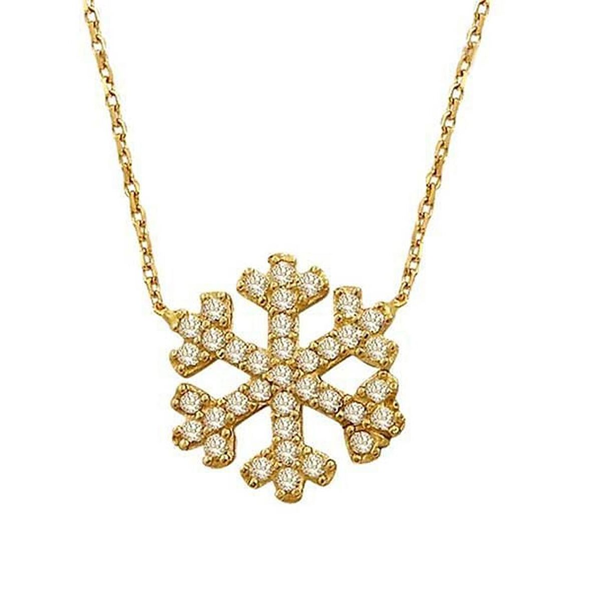 Bilezikhane Kar Tanesi Kolye 2,36 Gram 14 Ayar Altın