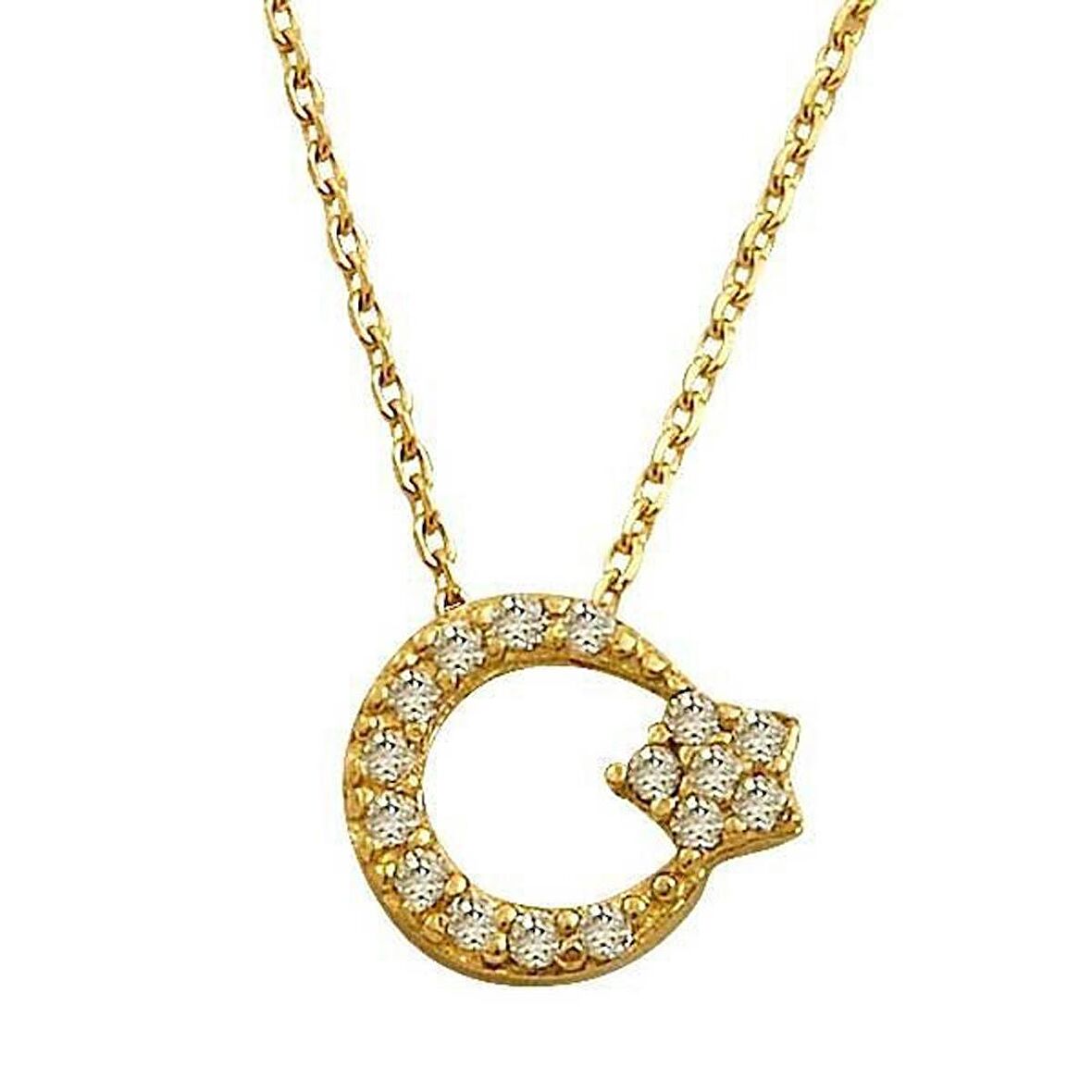 Bilezikhane Ay Yıldız Kolye 2,32 Gram 14 Ayar Altın