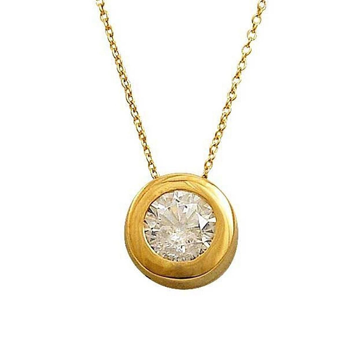 Bilezikhane Tektaş Kolye 1,72 Gram 14 Ayar Altın