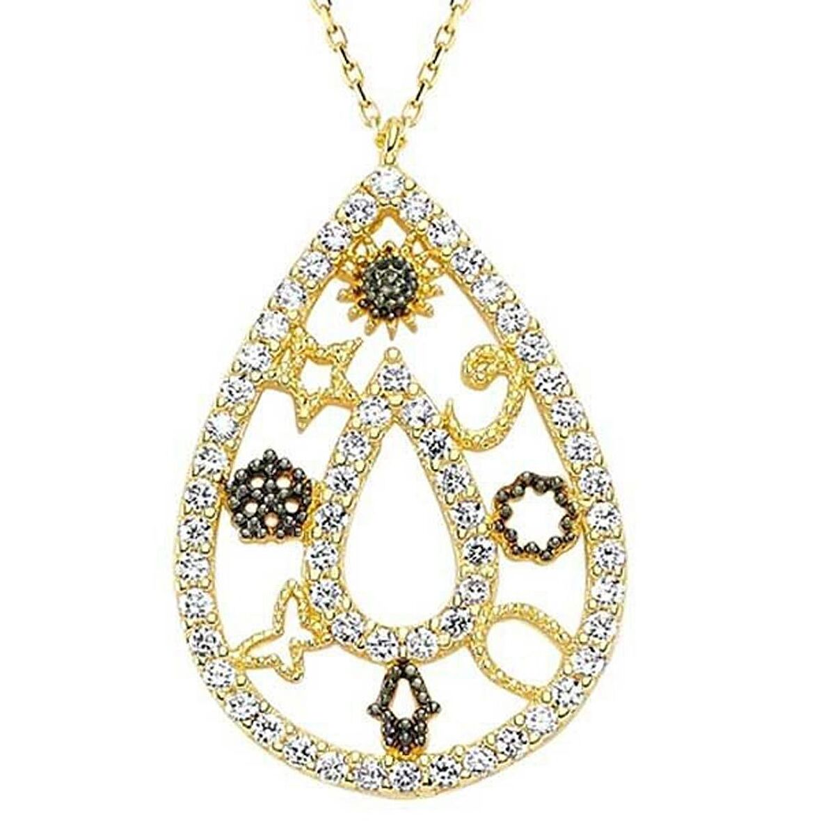Bilezikhane Şans Kolye 3,40 Gram Damla Model 14 Ayar Altın