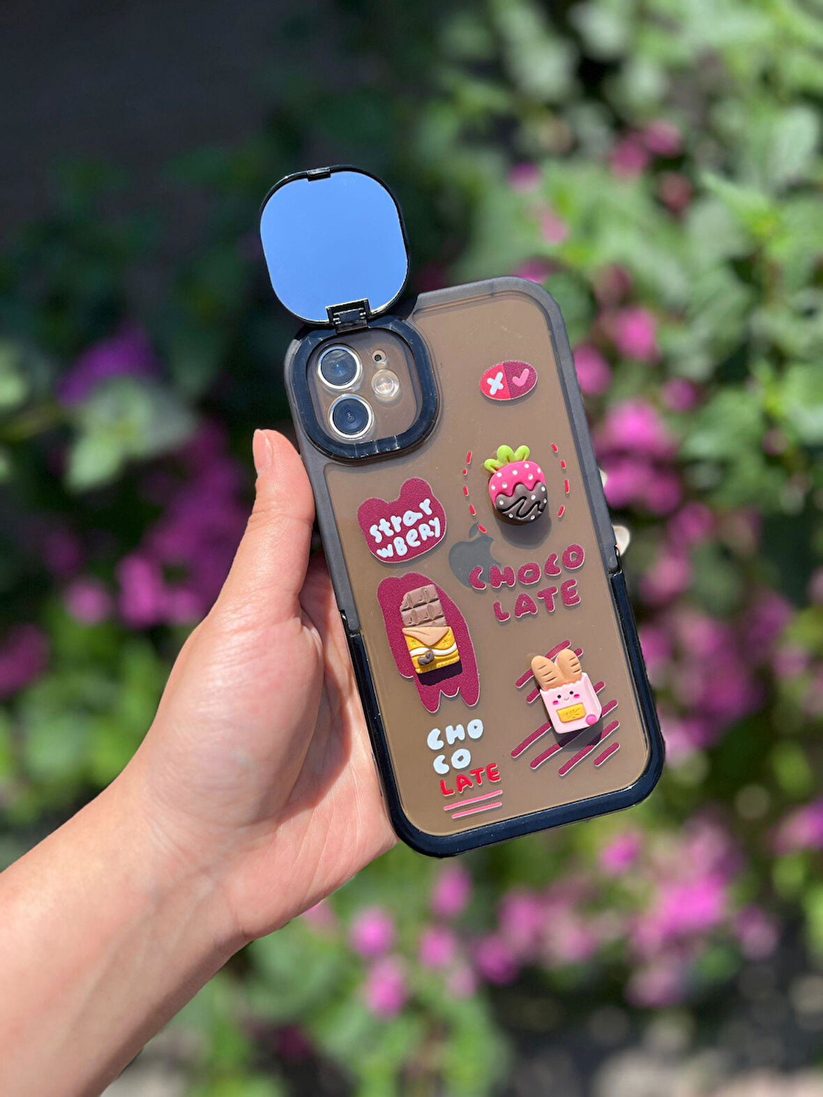 Iphone 14 Pro Max Uyumlu Sevimli Aynalı Kılıf 