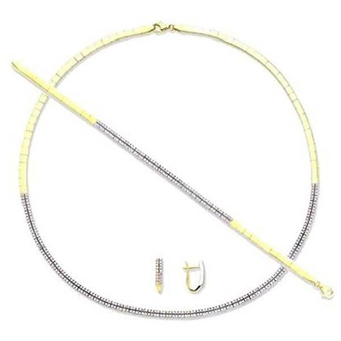 Bilezikhane Oval Düğün Takım 24,13 Gram 2 Sıra İki Renkli 14 Ayar Altın