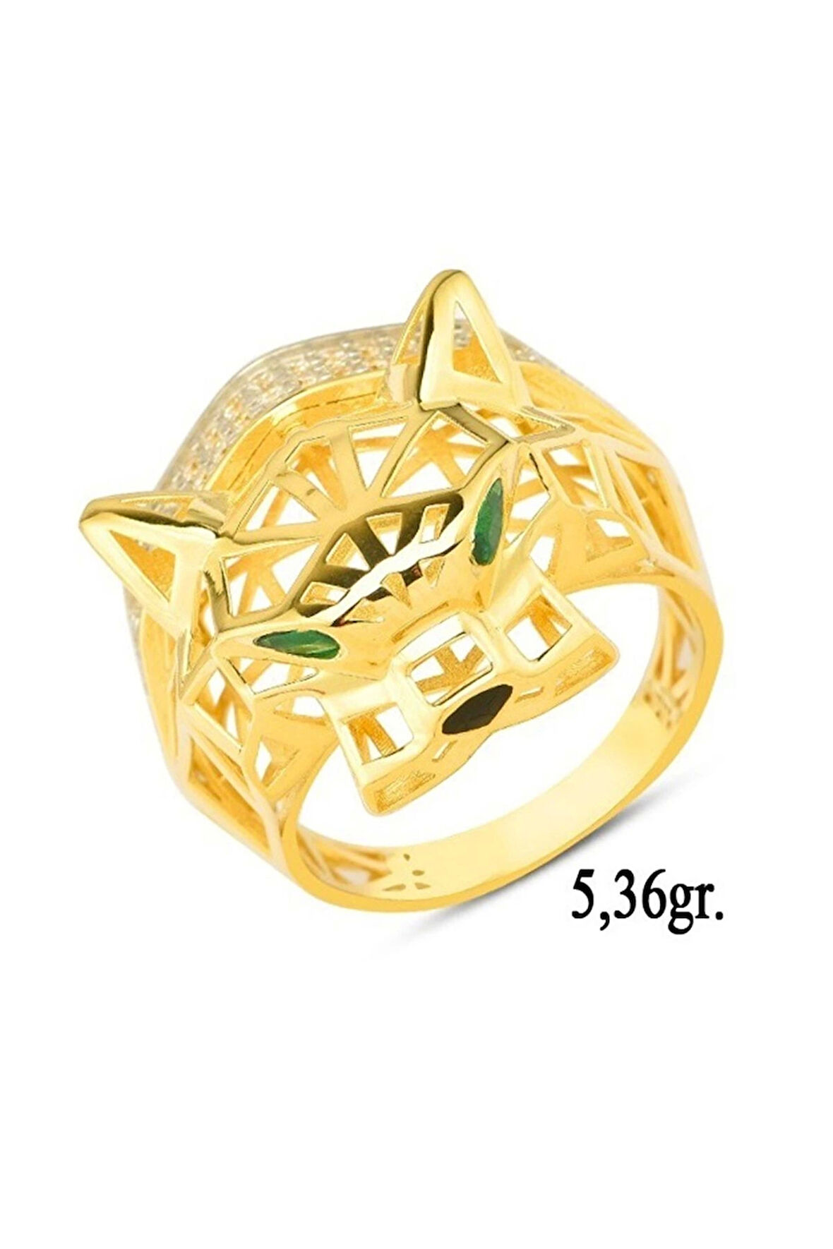 14 Ayar Kaplan Altın Yüzük