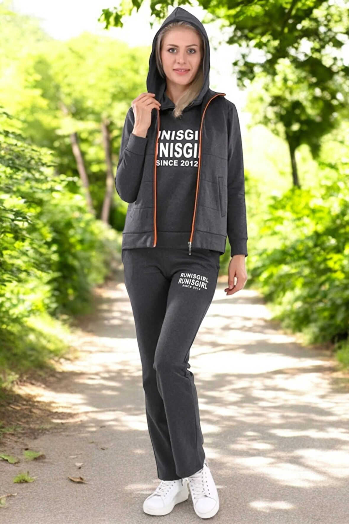 Kışlık Şık Rahat Üçlü Eşofman Takımı