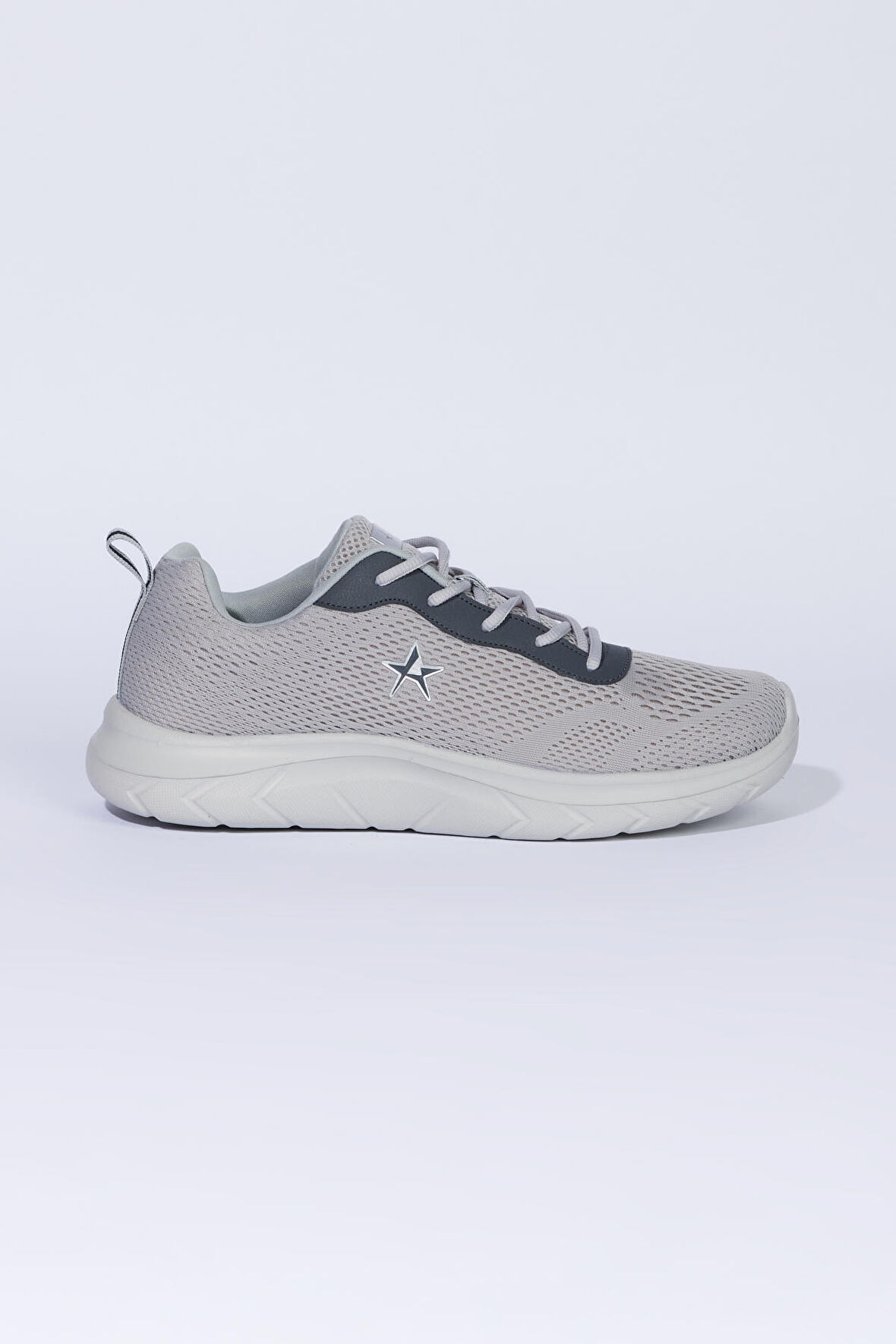 Erkek Açık Gri Sneaker Spor Ayakkabı
