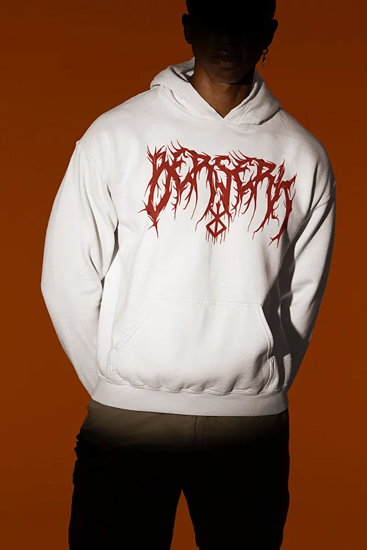 Berserk Anime Dizi Baskılı Unisex Oversize Hoodie