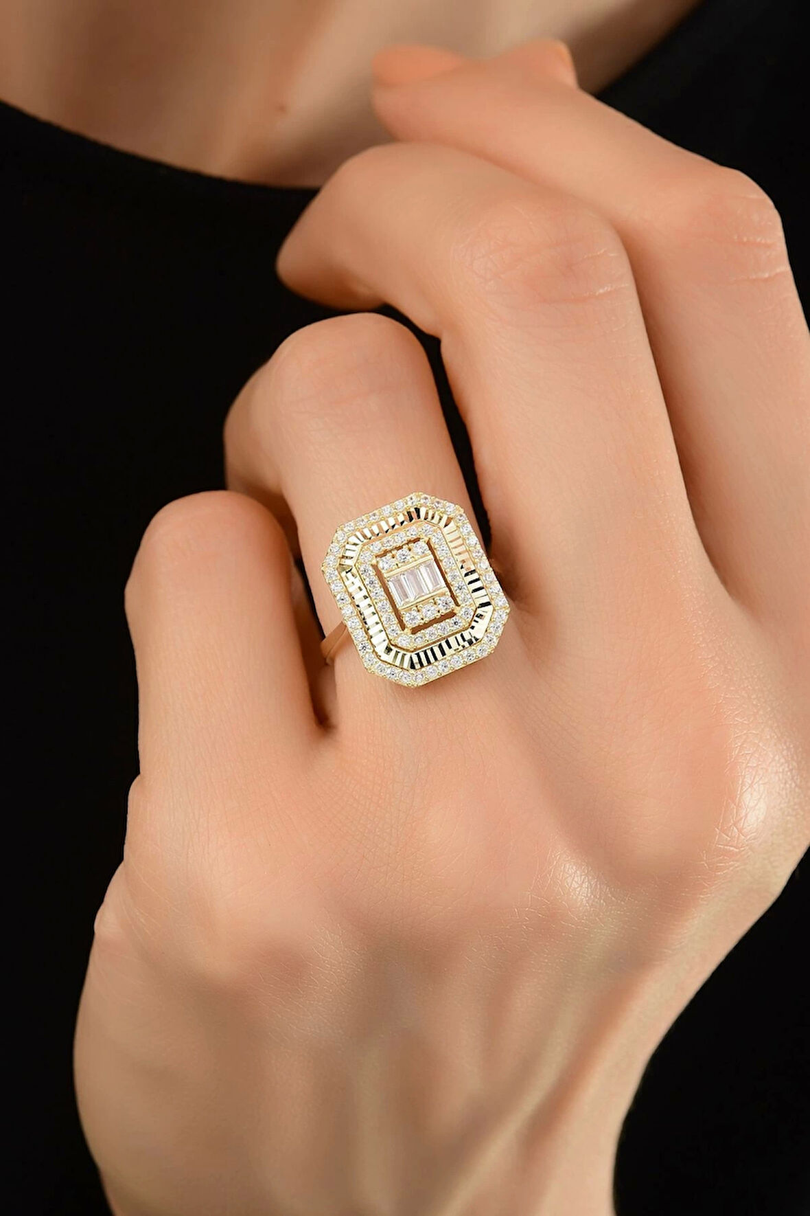 Baget Altın Yüzük Yeniyzk03 14yeni0061