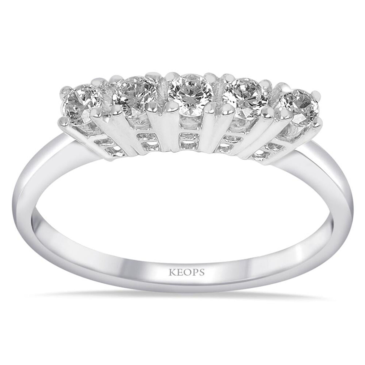 G Renk 0.25 Karat Pırlanta Beştaş Yüzük