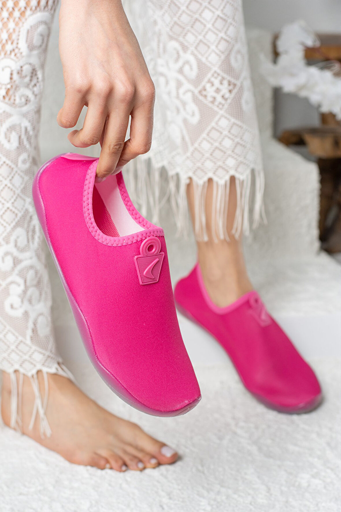 Unisex Deniz Sandaleti Kaymaz Taban Çok Amaçlı Şık Plaj Yüzme Deniz Havuz Rafting Patiği 150