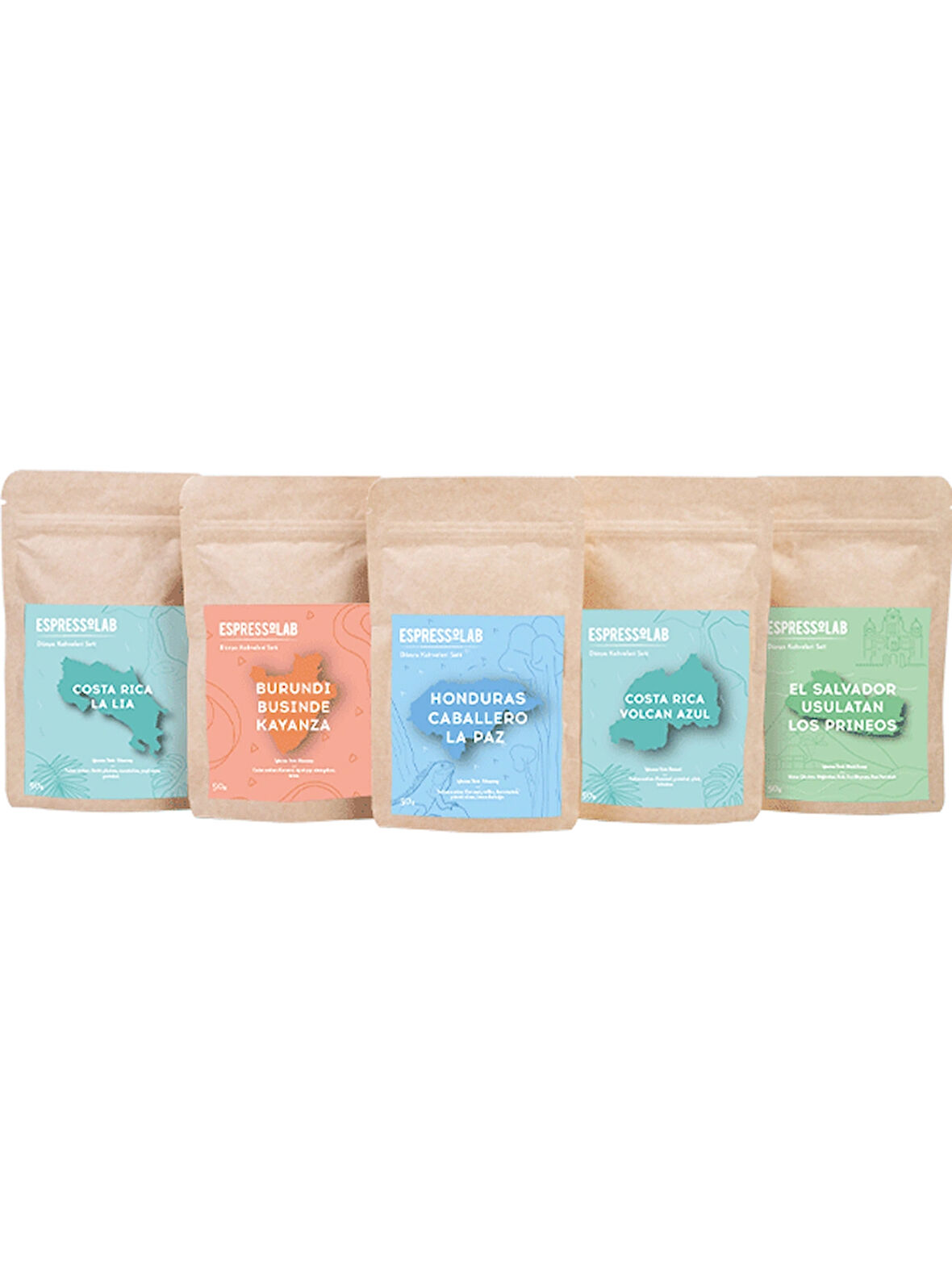 Espressolab Dünya Kahveleri Deneme Seti - 5 Paket (250 g)