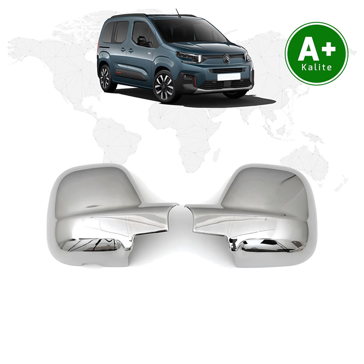 Citroen Berlingo Krom Ayna Kapağı 2024 Model ve Sonrası