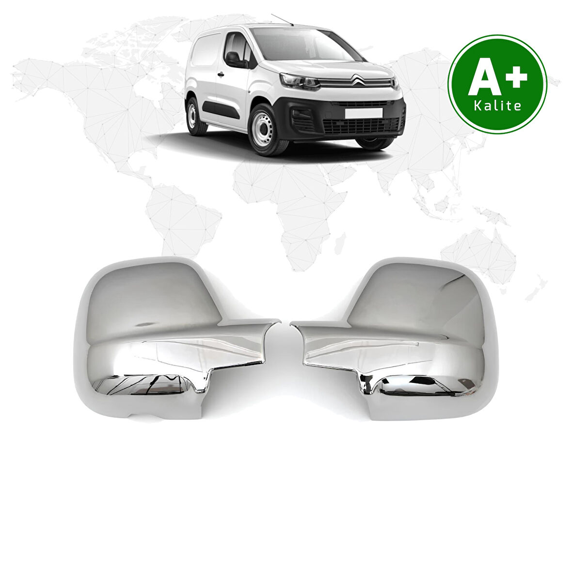 Citroen Berlingo Panelvan Krom Ayna Kapağı 2019 Model ve Sonrası
