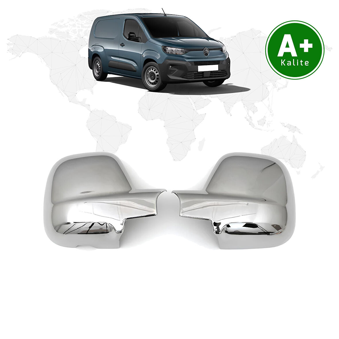 Citroen Berlingo Panelvan Krom Ayna Kapağı 2024 Model ve Sonrası