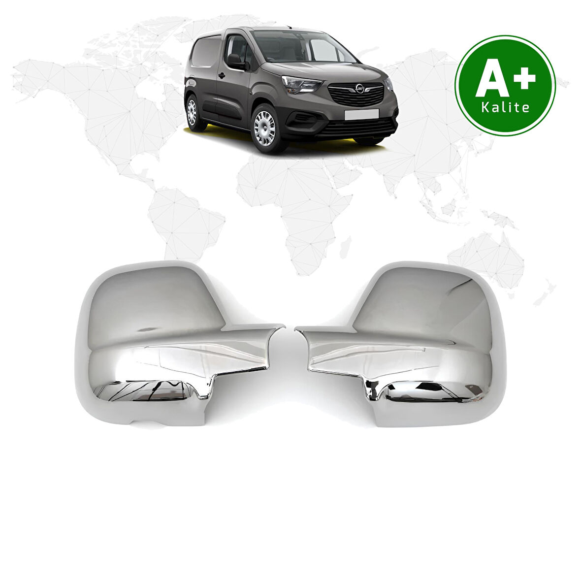 Opel Combo Panelvan Krom Ayna Kapağı 2019 Model ve Sonrası