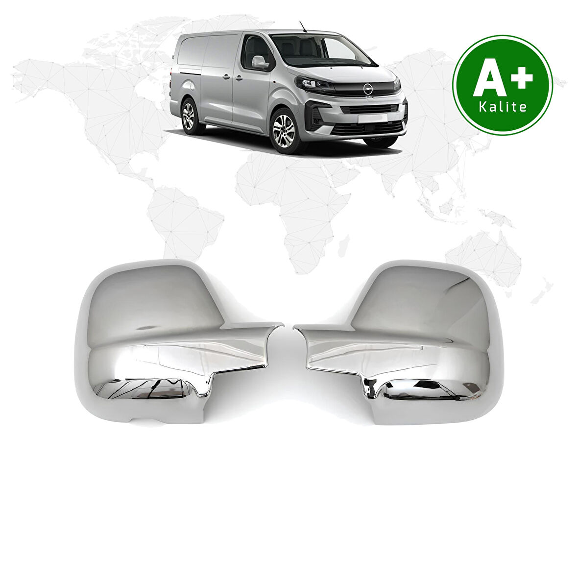 Opel Vivaro Krom Ayna Kapağı 2021 Model ve Sonrası