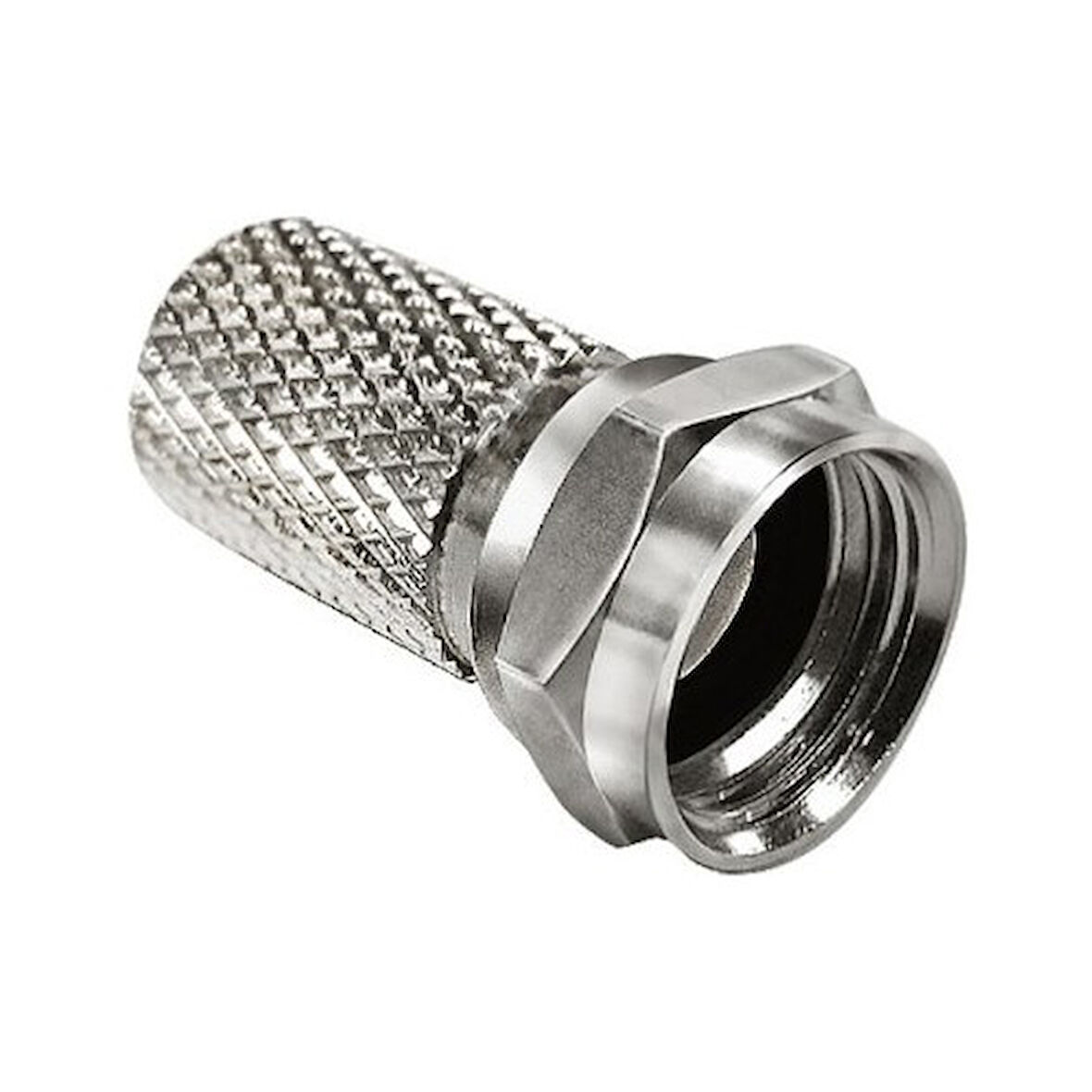 F UYDU ALICI TV PRİZ KABLO BAĞLANTI APARATI RG6 KABLO İÇİN 1 POŞET (100 ADET)