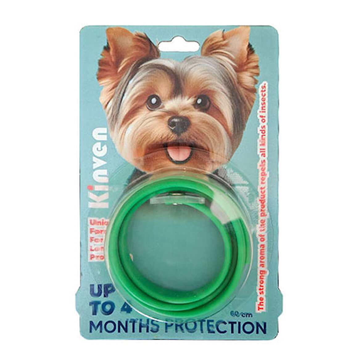 Kinven Bit Pire Uzaklaştırıcı Köpek Tasması Yeşil 60 Cm 
