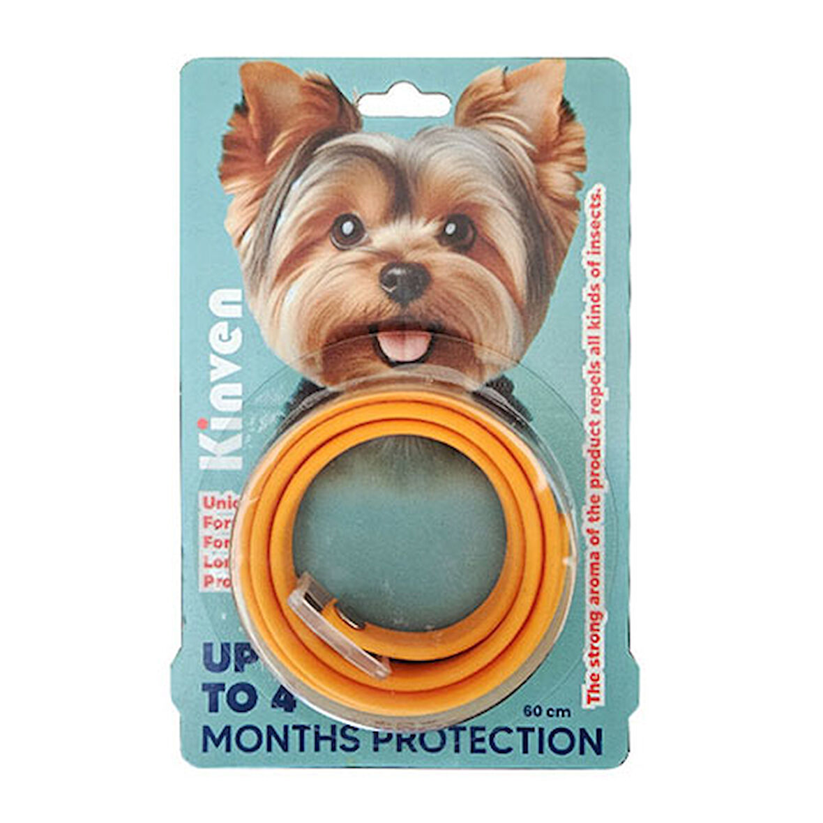 Kinven Bit Pire Uzaklaştırıcı Köpek Tasması Turuncu 60 Cm 