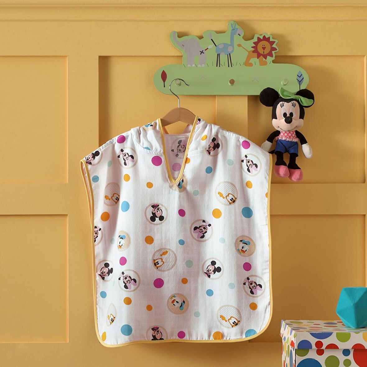 Disney Mickey Baby Pamuk Lisanslı Müslin Panço