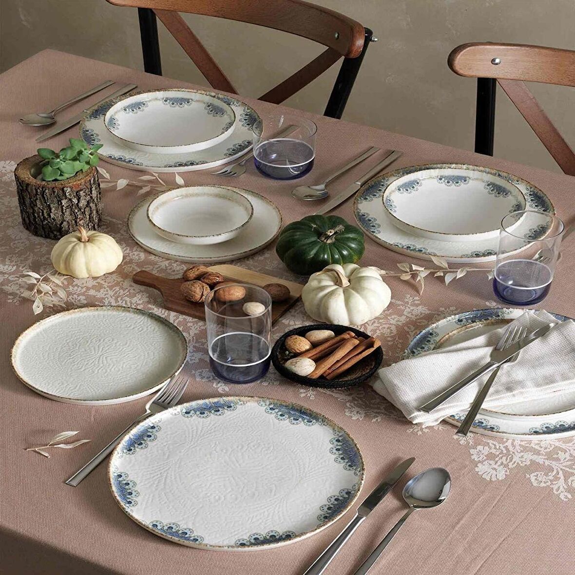 Pierre Cardin Bohem 24 Parça 6 Kişilik Yemek Takımı