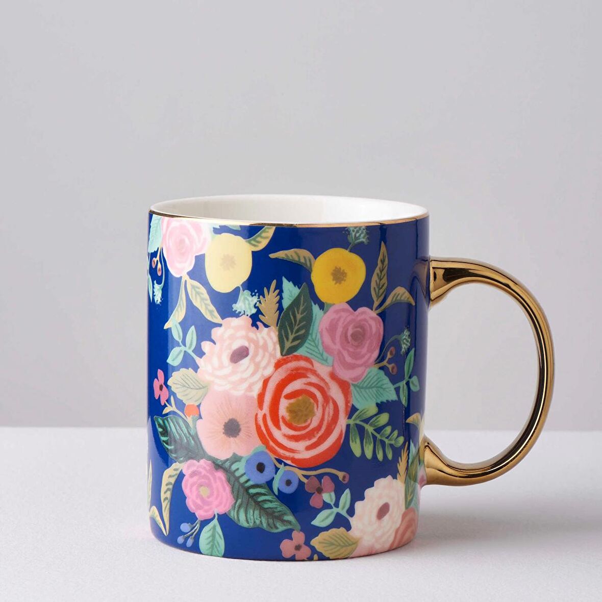 Linens Lily Porselen 330 ml Mug Mavi