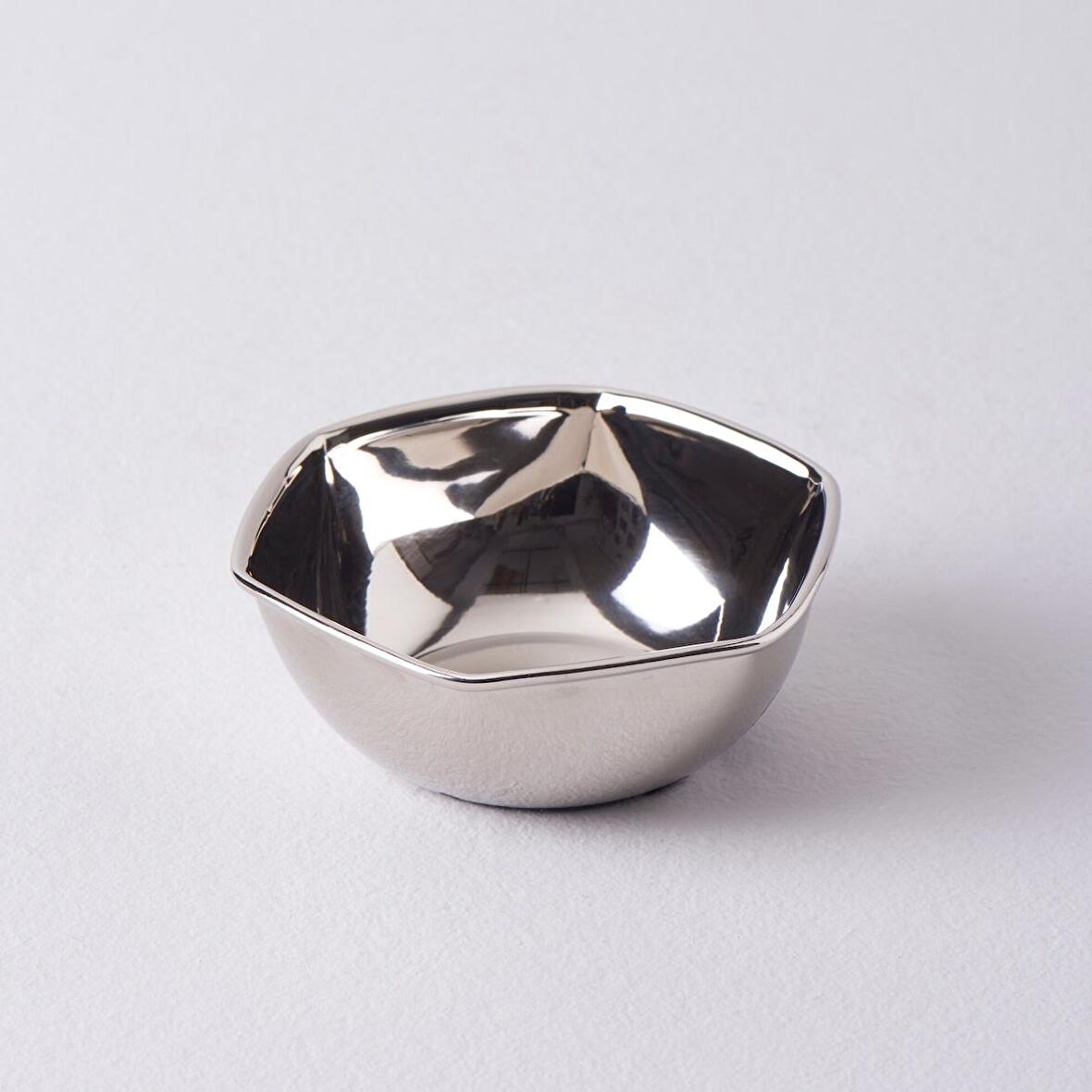 Linens Wawe 9x9x3 cm Kase Gümüş