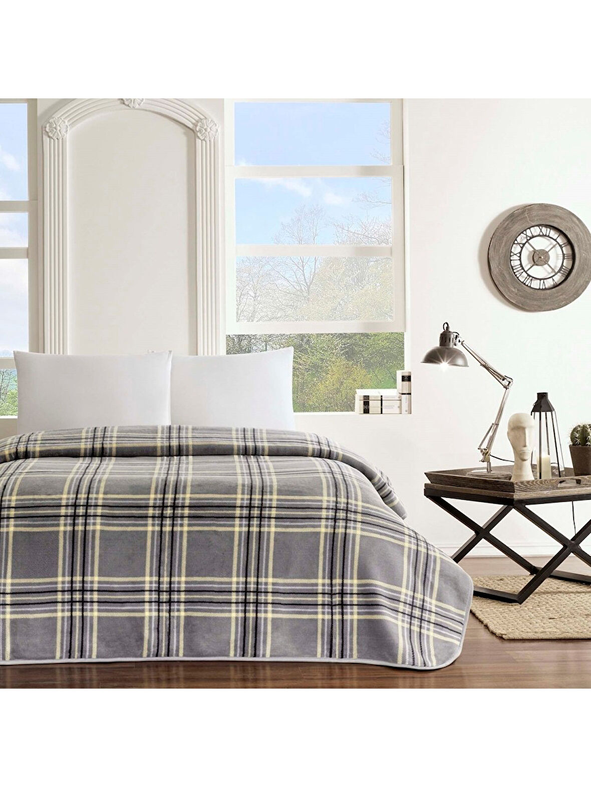 TAÇ FAUSTO POLYESTER BATTANİYE TEK KİŞİLİK ANTRASIT