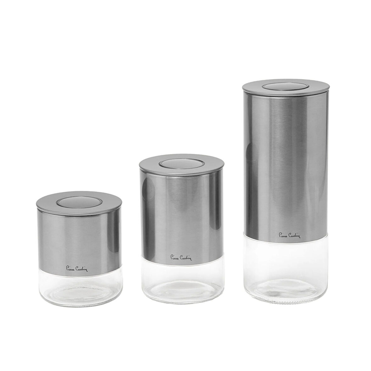 Pierre Cardin Gusto Silver Cam 3'lü Kavanoz Seti