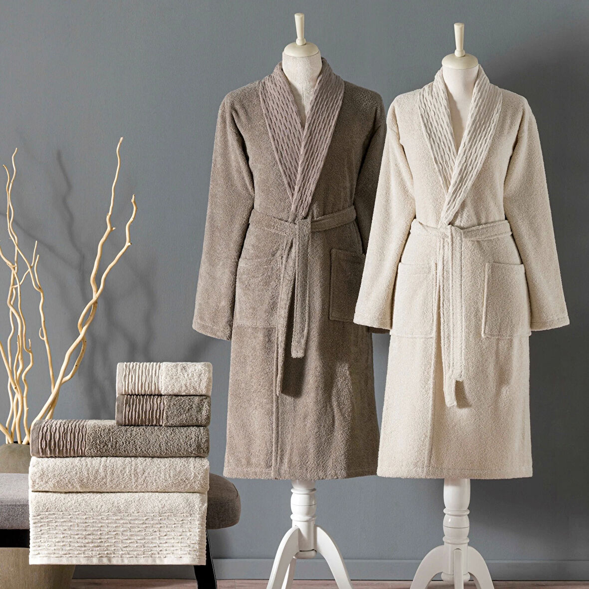 TAÇ BLAZE PURE COTTON AİLE 6'LI SET BEJ- KAHVE