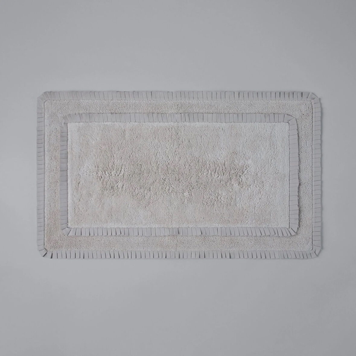 Linens Ruffle 70X120 cm Banyo Paspası Vizon