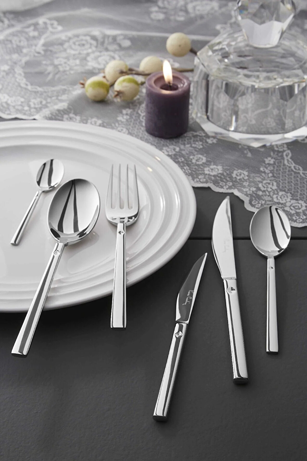 Pierre Cardin Diamond 84 Parça 12 Kişilik Çatal Bıçak Kaşık Seti