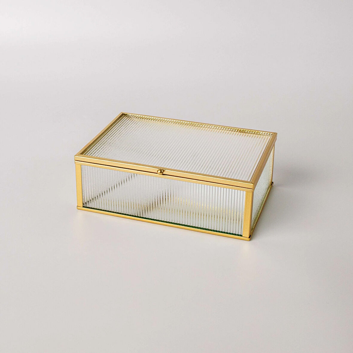 Linens Laveta 18x13x6 cm Dekoratif Kutu Gold