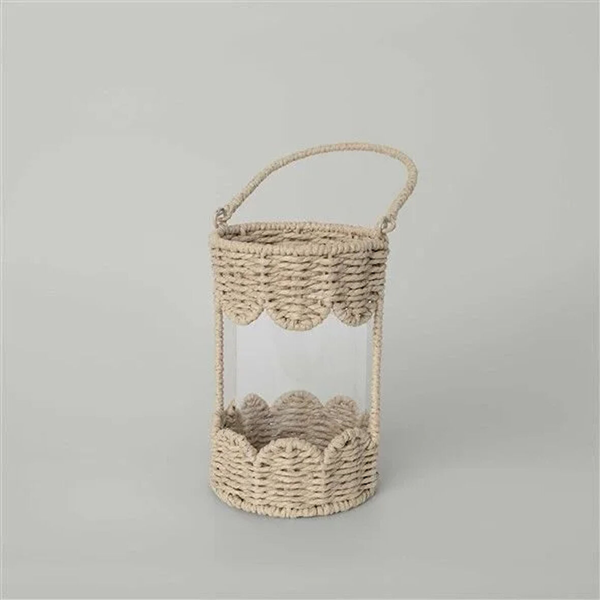 Linens Straw 14x14x36 cm Fener Natural