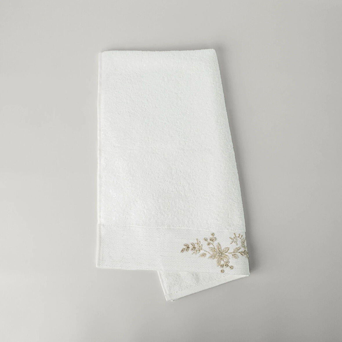 Linens Vınca Pamuk Yüz Havlusu 50X85 Cm Beyaz