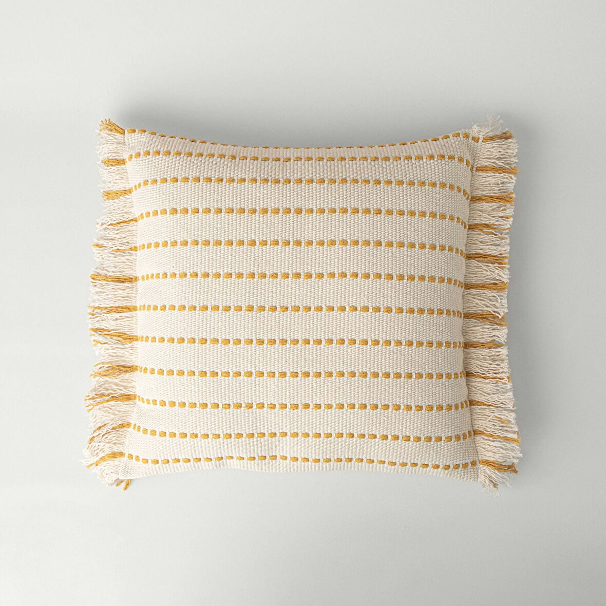 Linens Gunny 45x45 cm Kırlent Kılıfı Hardal