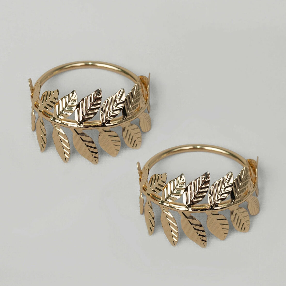 Linens Rains 2'li 4,5x3,5 cm Peçete Halkası Gold