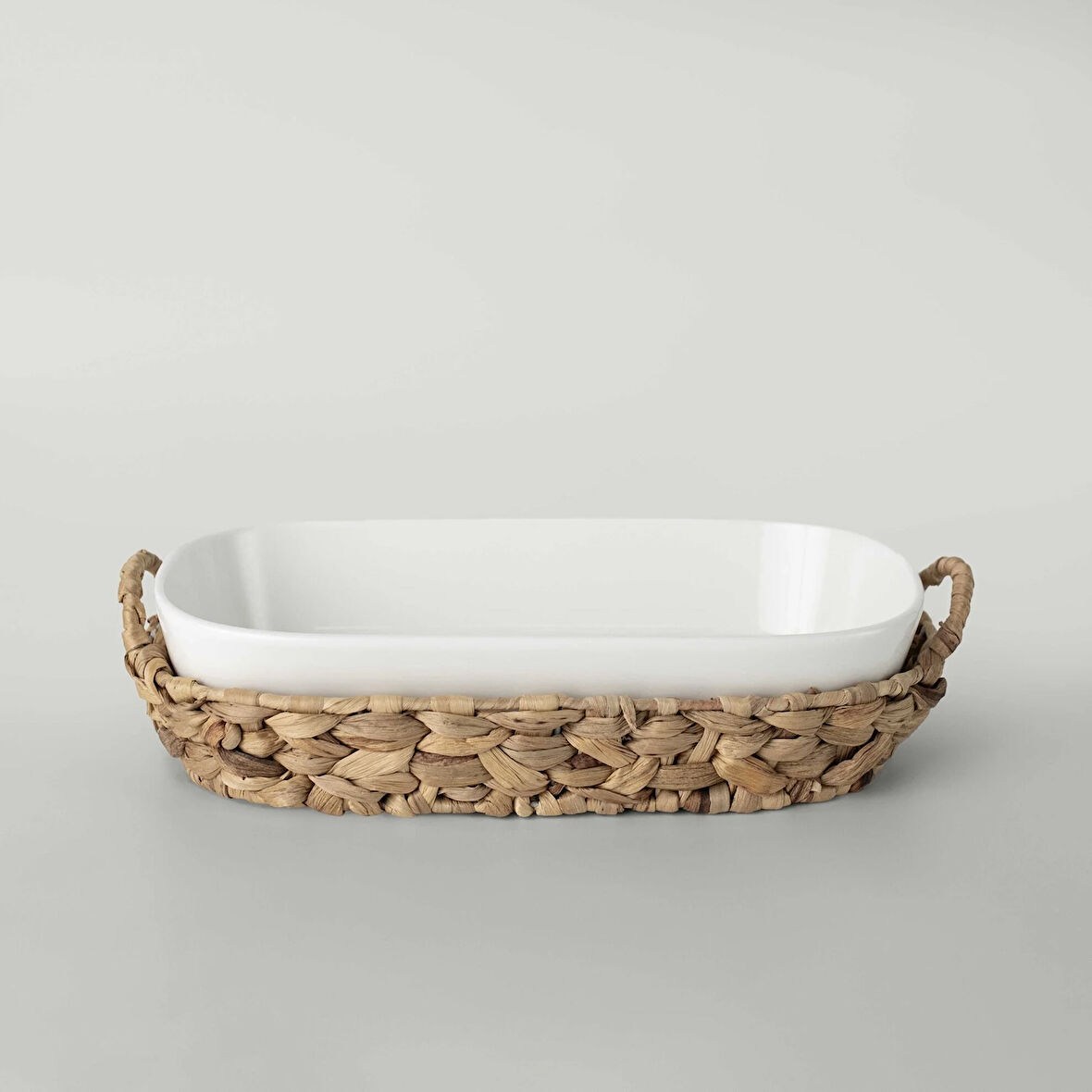 Linens Straw Porselen 33,5x18x6,6 cm Sunum Tabağı