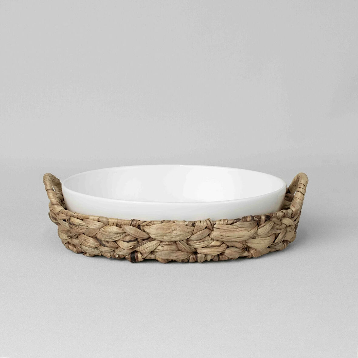 Linens Straw Porselen 32,7x23,5x7,3 cm Sunum Tabağı
